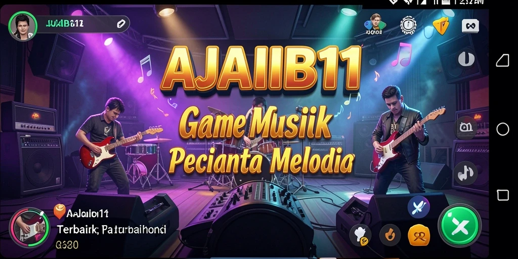 Tangkapan layar gameplay AJAIB11 dengan pengalaman musik interaktif.