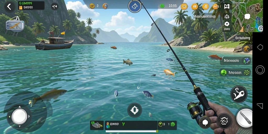 Tangkapan ikan menakjubkan dalam gameplay GIM999.
