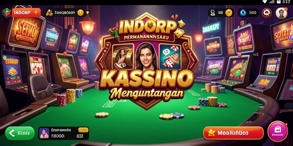 Tampilan gameplay seru di INDORP dengan fitur Kasino yang menarik.