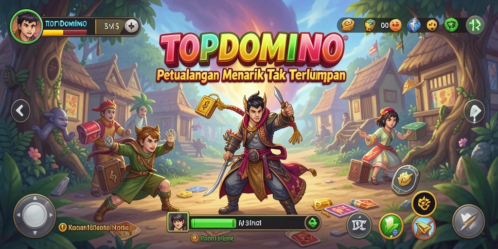 Gameplay petualangan yang seru dan penuh tantangan di TOPDOMINO.